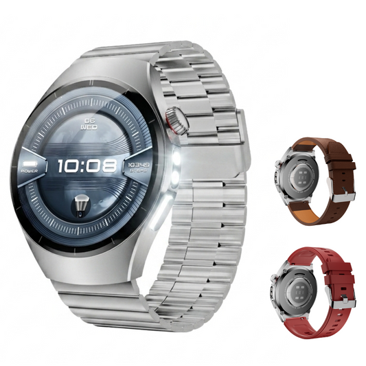 Smartwatch AMOLED 1.53" — Bluetooth, Linterna LED | IP68 | 300mAh