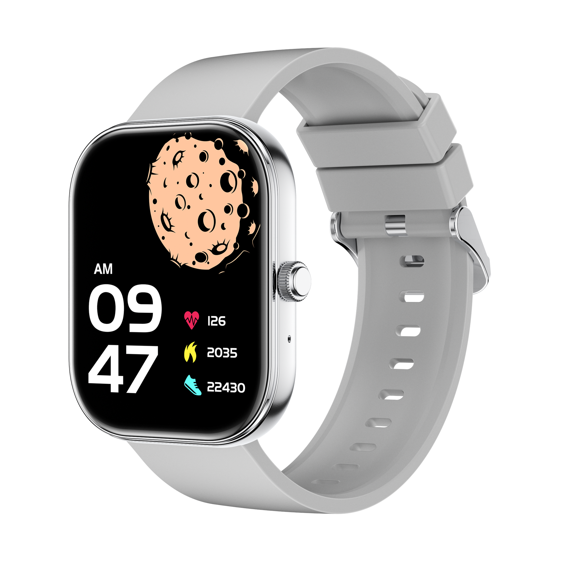 Smartwatch SWS5 — infografía de funciones inteligentes