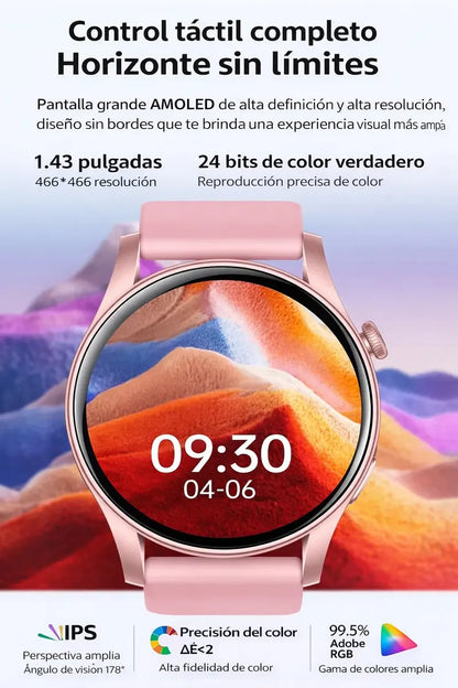 Reloj Inteligente Smartwatch Amoled 1.43 Nfc Bluetooth Ip67