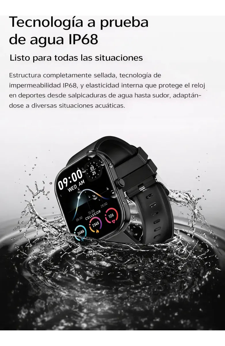 Reloj inteligente SWS5 con llamadas Bluetooth — vista lateral