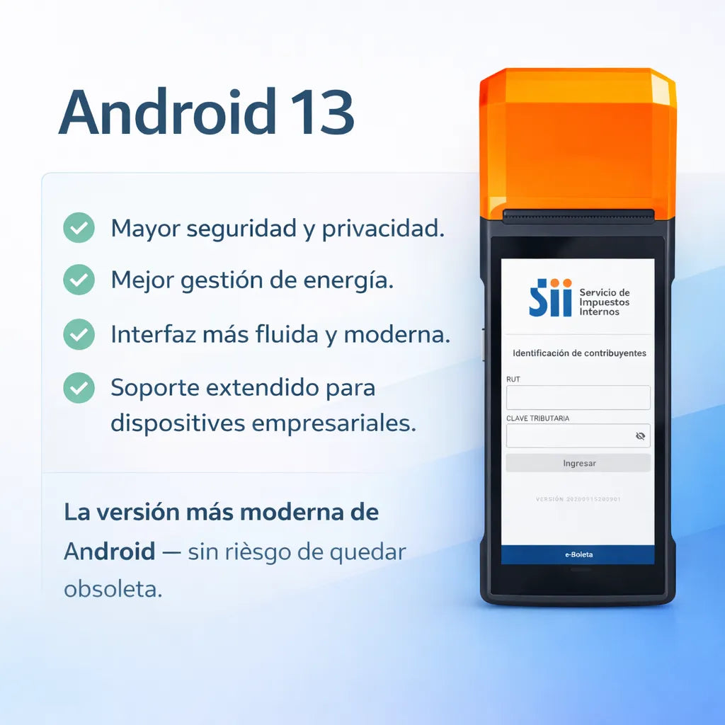 Pos Boletas Electrónicas - Máquina De Boletas - Android 13