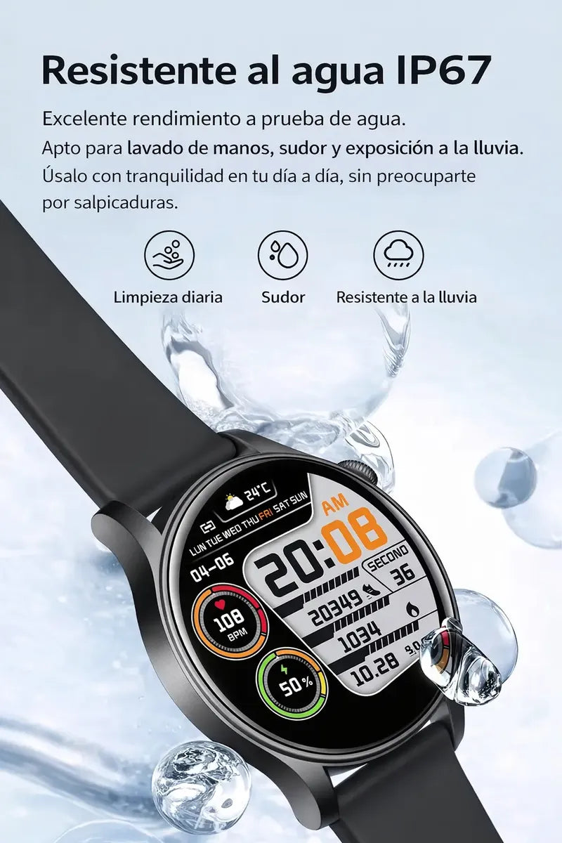 Reloj Inteligente Smartwatch Amoled 1.43 Nfc Bluetooth Ip67