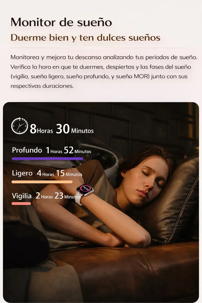 Smartwatch SWS5 con cargador magnético — accesorios incluidos